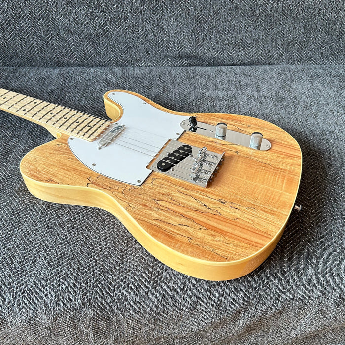 PANGO Music Tele Style Electric Guitar with Spalted Maple Top (PTL-128)