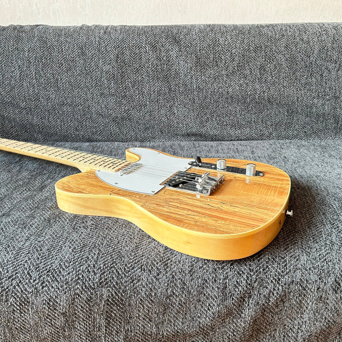 PANGO Music Tele Style Electric Guitar with Spalted Maple Top (PTL-128)