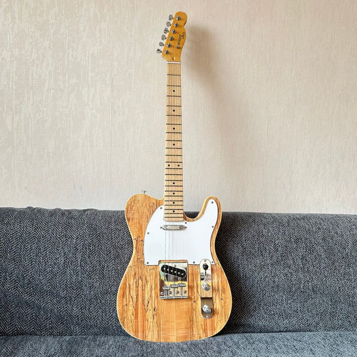 PANGO Music Tele Style Electric Guitar with Spalted Maple Top (PTL-128)