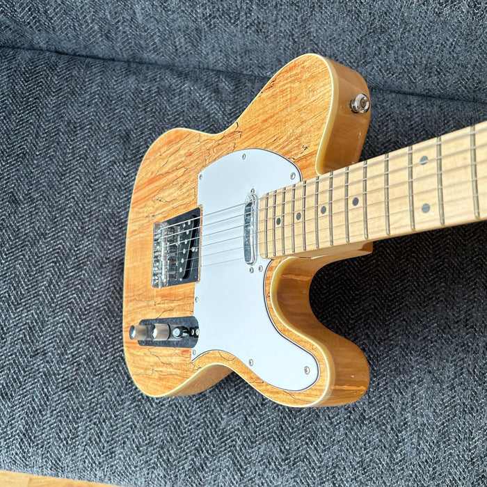 PANGO Music Tele Style Electric Guitar with Spalted Maple Top (PTL-128)