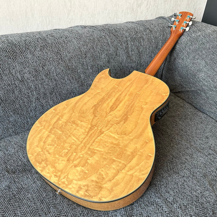 Shanghai Music Show Sample 41 Inch Acoustic Guitar with LED EQ (QAG-AT4)