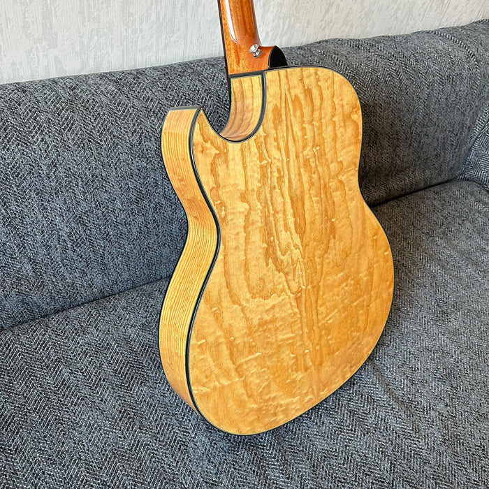 Shanghai Music Show Sample 41 Inch Acoustic Guitar with LED EQ (QAG-AT4)