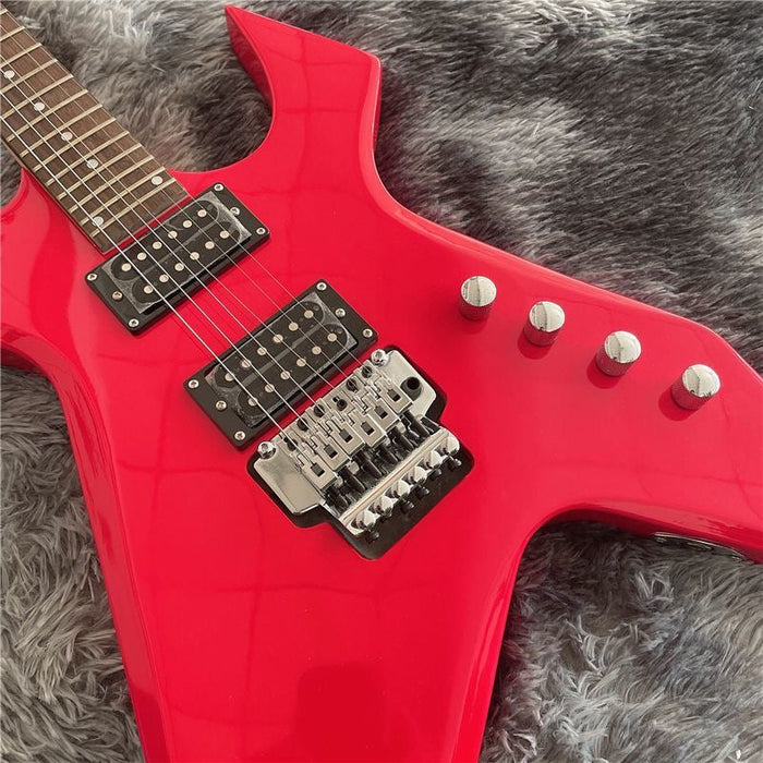 PANGO MUSIC Right Hand Red Color Electric Guitar (PRG-520)