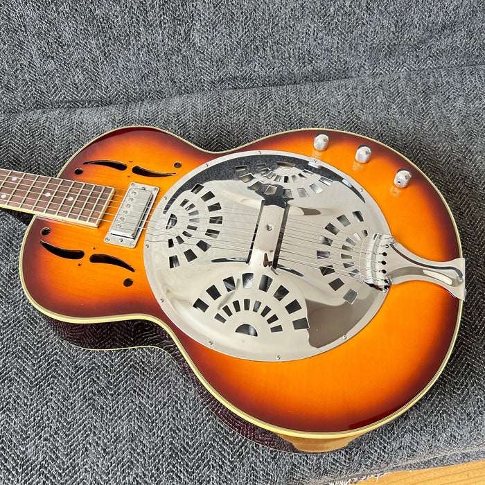 PANGO Music 6 Strings Resonator Electric Guitar (YMZ-015S)