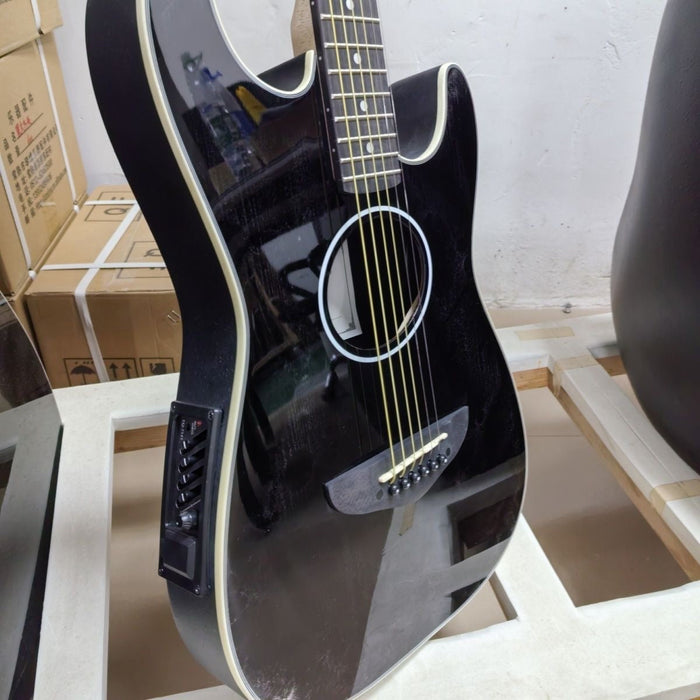 PANGO MUSIC Round Back Acoustic Electric Guitar (PRB-005)