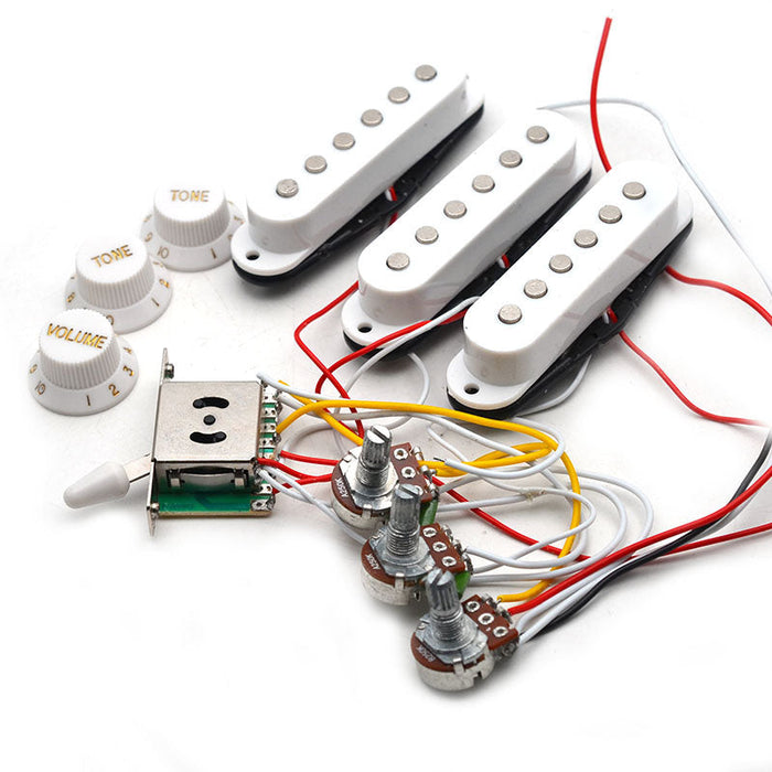 ST Style Pre-wired SSS Electric Guitar Pickup Set (PGP-002)