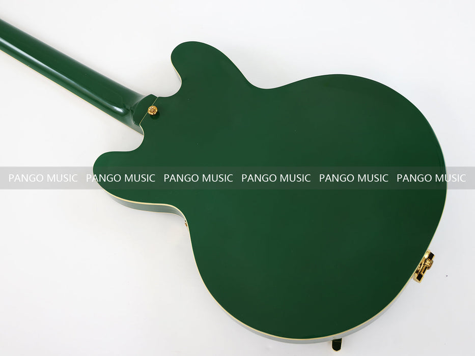 PANGO MUSIC Semi Hollow All Green Electric Guitar (GKS-094)