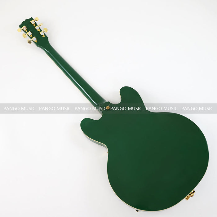 PANGO MUSIC Semi Hollow All Green Electric Guitar (GKS-094)