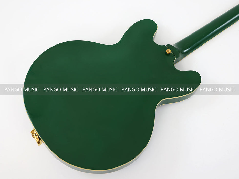 PANGO MUSIC Semi Hollow All Green Electric Guitar (GKS-094)