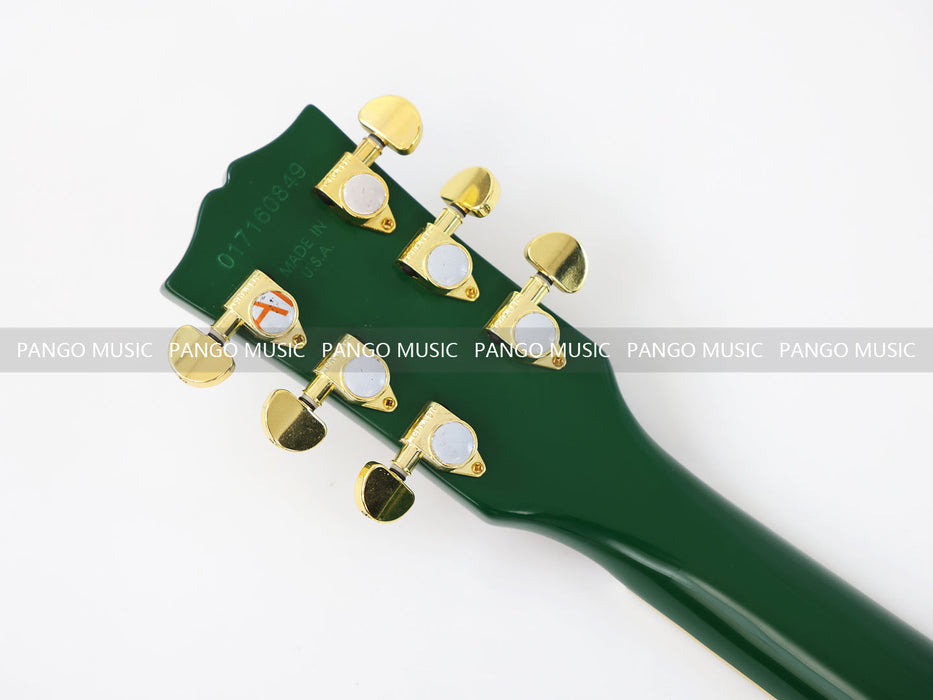 PANGO MUSIC Semi Hollow All Green Electric Guitar (GKS-094)