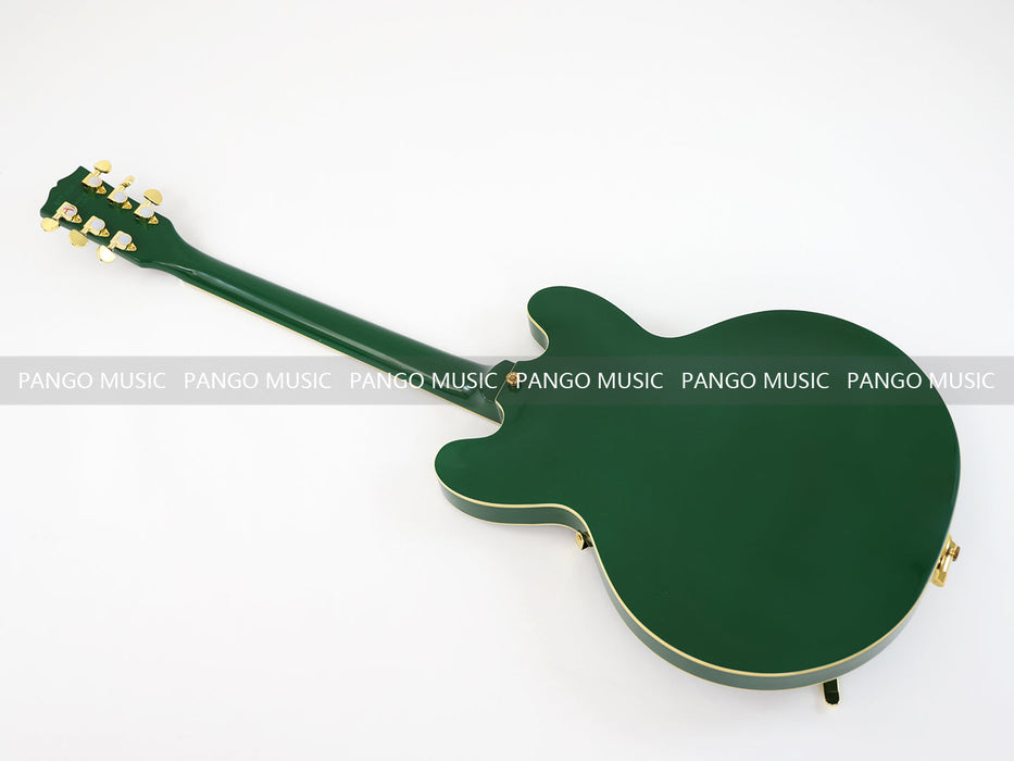 PANGO MUSIC Semi Hollow All Green Electric Guitar (GKS-094)