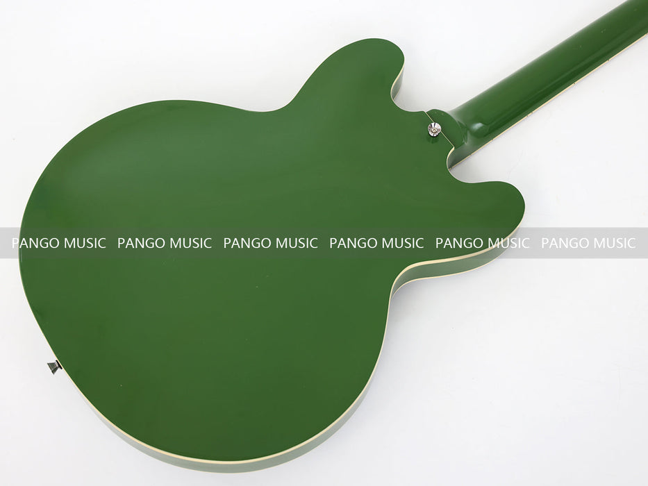 PANGO MUSIC Semi Hollow All Green Electric Guitar (GKS-122)