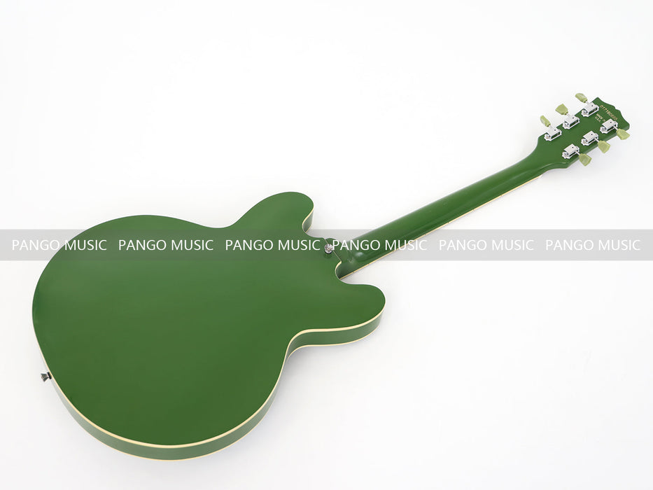 PANGO MUSIC Semi Hollow All Green Electric Guitar (GKS-122)