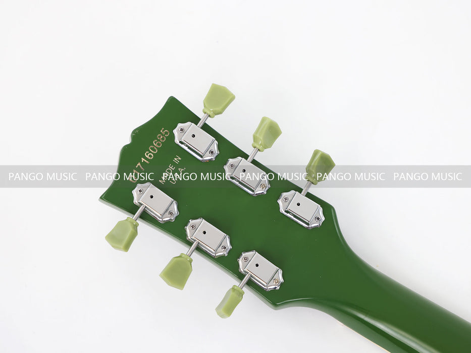 PANGO MUSIC Semi Hollow All Green Electric Guitar (GKS-122)