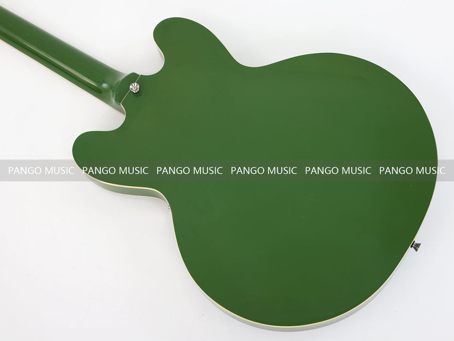 PANGO MUSIC Semi Hollow All Green Electric Guitar (GKS-122)