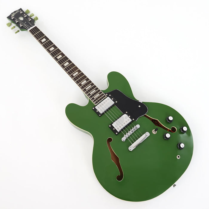 PANGO MUSIC Semi Hollow All Green Electric Guitar (GKS-122)