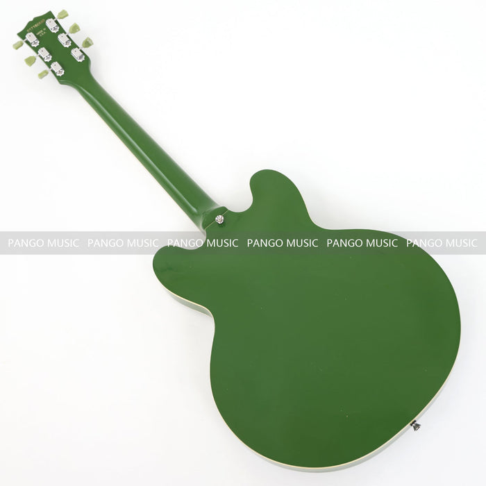 PANGO MUSIC Semi Hollow All Green Electric Guitar (GKS-122)