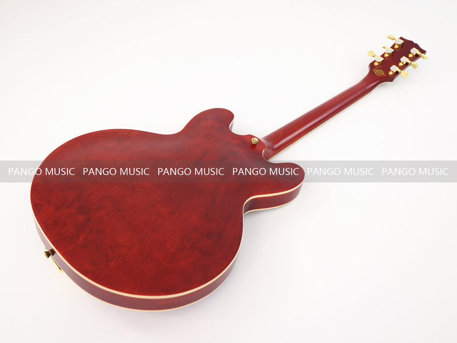 PANGO MUSIC Semi Hollow All Red Electric Guitar (GKS-061)