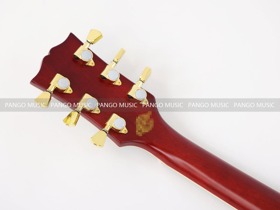 PANGO MUSIC Semi Hollow All Red Electric Guitar (GKS-061)