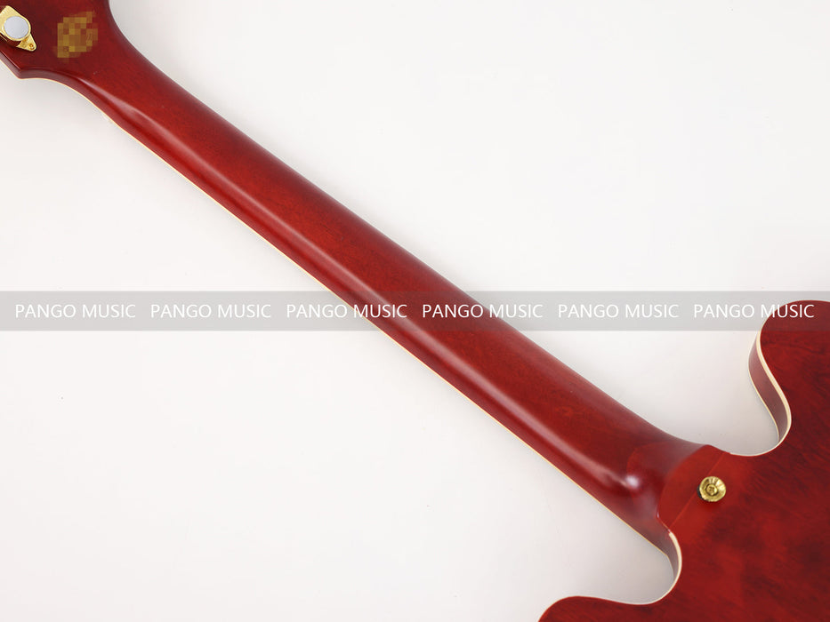 PANGO MUSIC Semi Hollow All Red Electric Guitar (GKS-061)