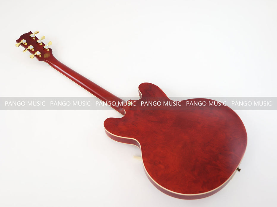 PANGO MUSIC Semi Hollow All Red Electric Guitar (GKS-061)