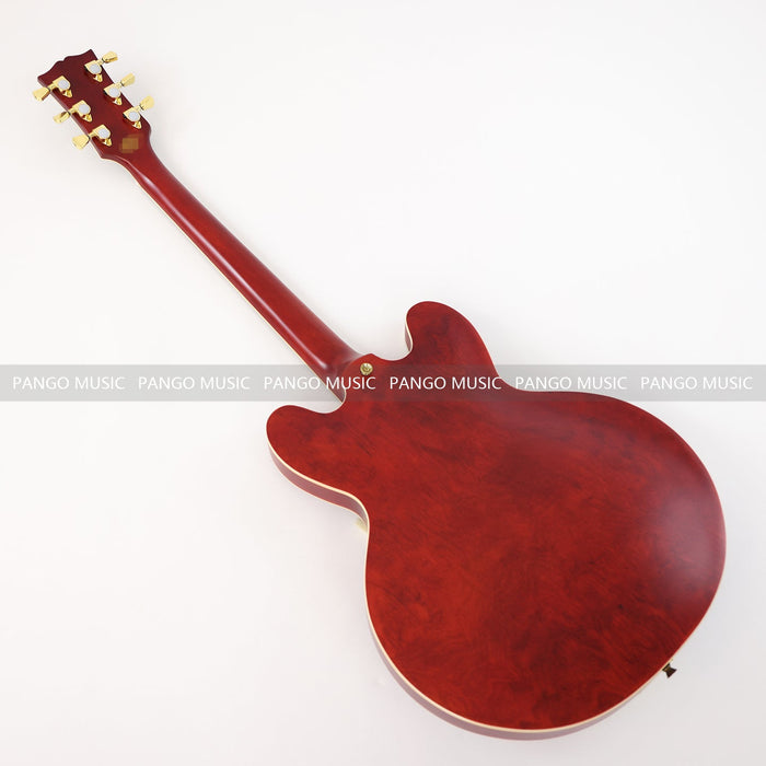 PANGO MUSIC Semi Hollow All Red Electric Guitar (GKS-061)