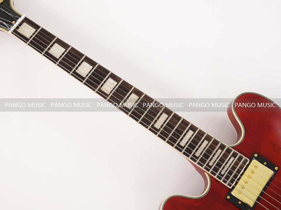 PANGO MUSIC Semi Hollow All Red Electric Guitar (GKS-061)