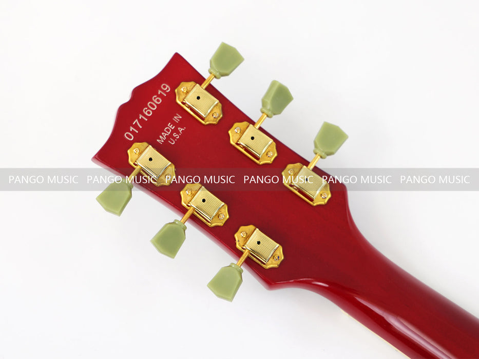 PANGO MUSIC Semi Hollow All Red Electric Guitar (GKS-091)