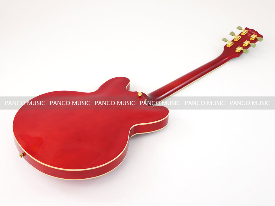 PANGO MUSIC Semi Hollow All Red Electric Guitar (GKS-091)