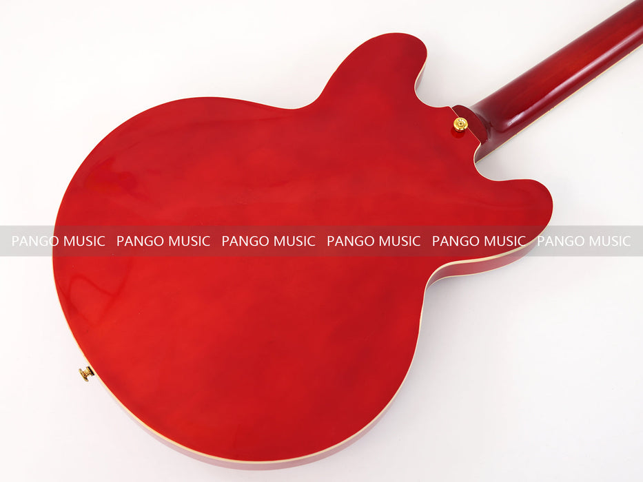 PANGO MUSIC Semi Hollow All Red Electric Guitar (GKS-091)