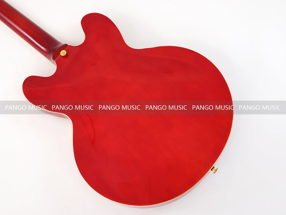 PANGO MUSIC Semi Hollow All Red Electric Guitar (GKS-091)