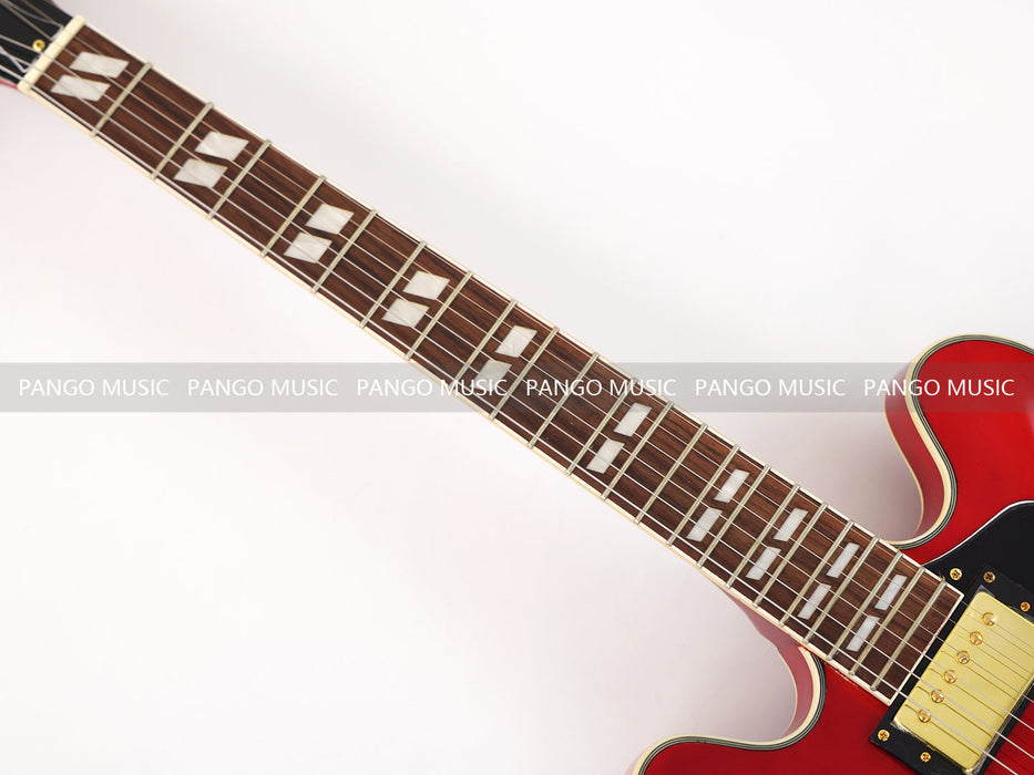 PANGO MUSIC Semi Hollow All Red Electric Guitar (GKS-091)