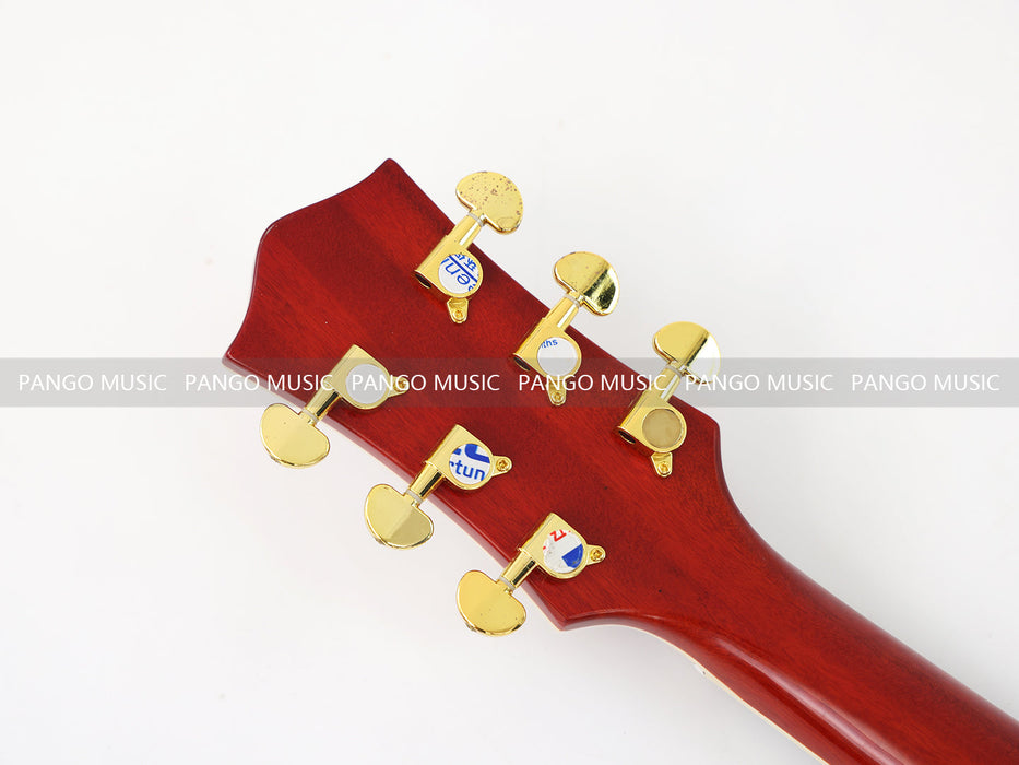 PANGO MUSIC Semi Hollow Orange Color Electric Guitar (GKS-087)