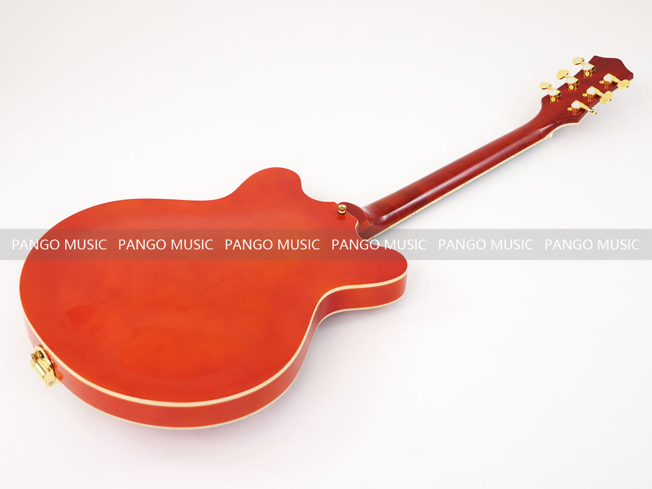 PANGO MUSIC Semi Hollow Orange Color Electric Guitar (GKS-089)