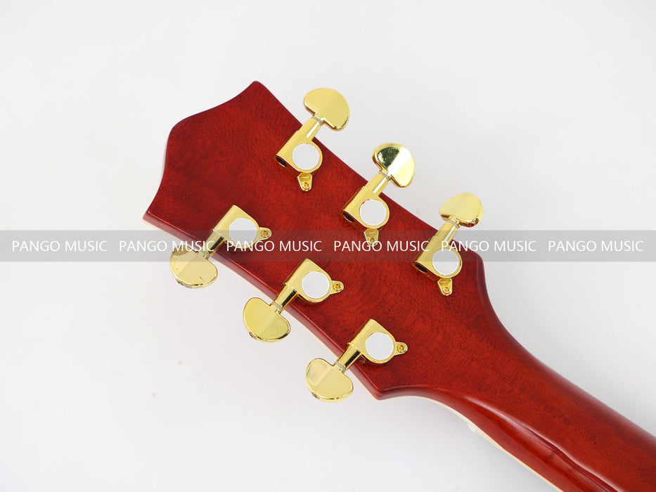 PANGO MUSIC Semi Hollow Orange Color Electric Guitar (GKS-089)