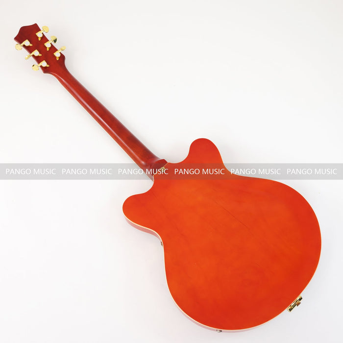 PANGO MUSIC Semi Hollow Orange Color Electric Guitar (GKS-089)