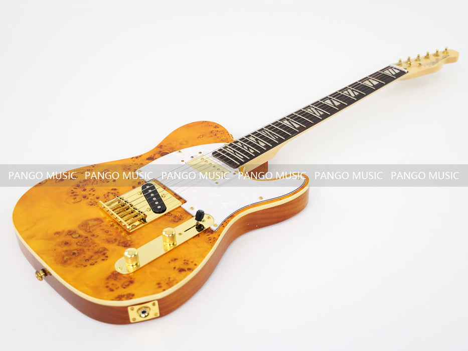 PANGO MUSIC TL Style Electric Guitar with Burl Maple Top (GKS-133)