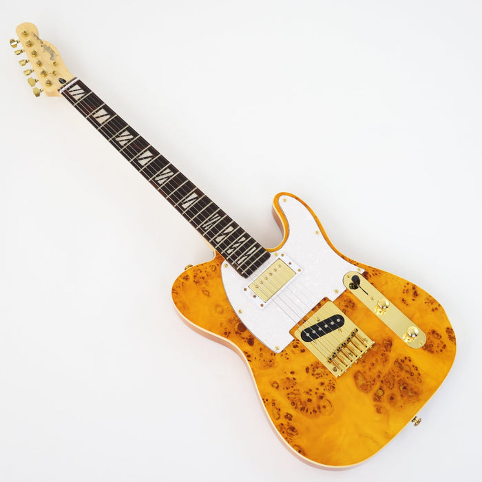 PANGO MUSIC TL Style Electric Guitar with Burl Maple Top (GKS-133)