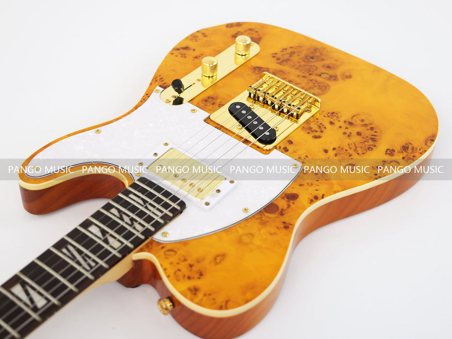 PANGO MUSIC TL Style Electric Guitar with Burl Maple Top (GKS-133)