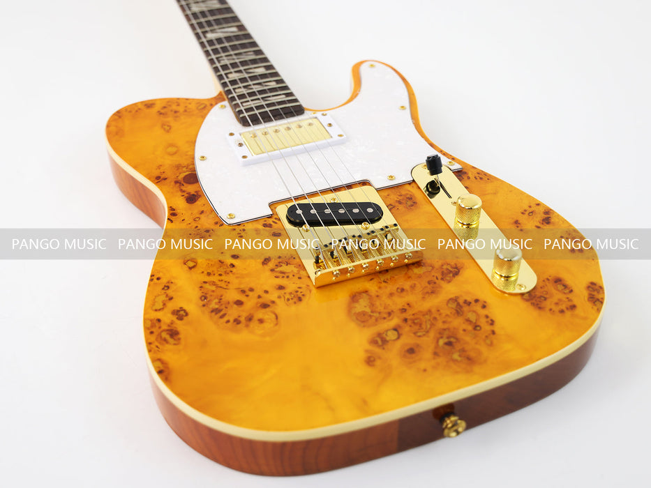 PANGO MUSIC TL Style Electric Guitar with Burl Maple Top (GKS-133)