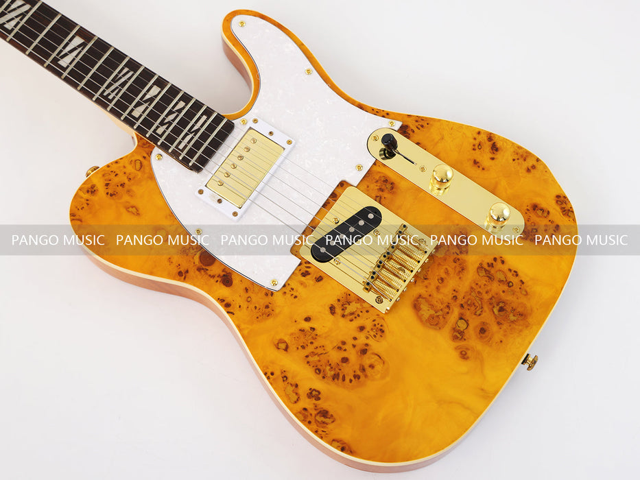 PANGO MUSIC TL Style Electric Guitar with Burl Maple Top (GKS-133)