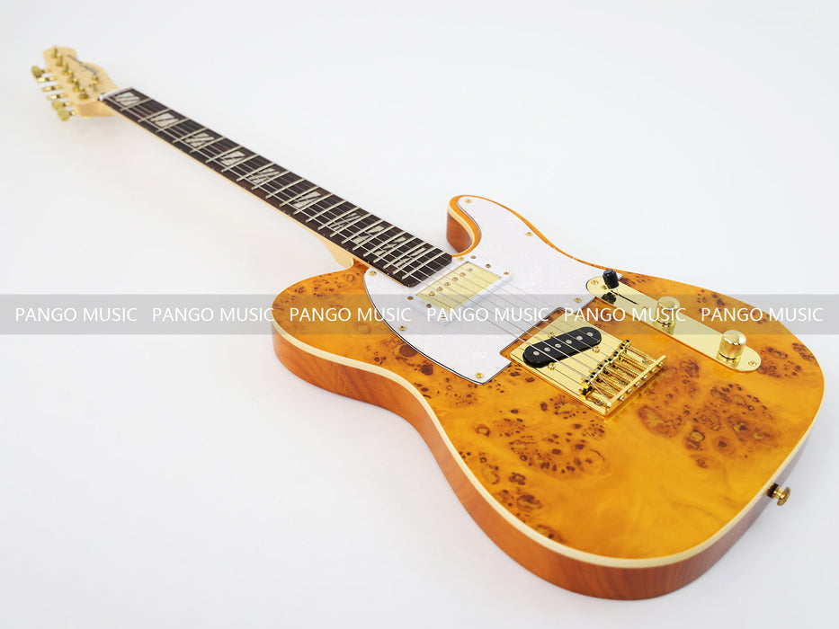 PANGO MUSIC TL Style Electric Guitar with Burl Maple Top (GKS-133)