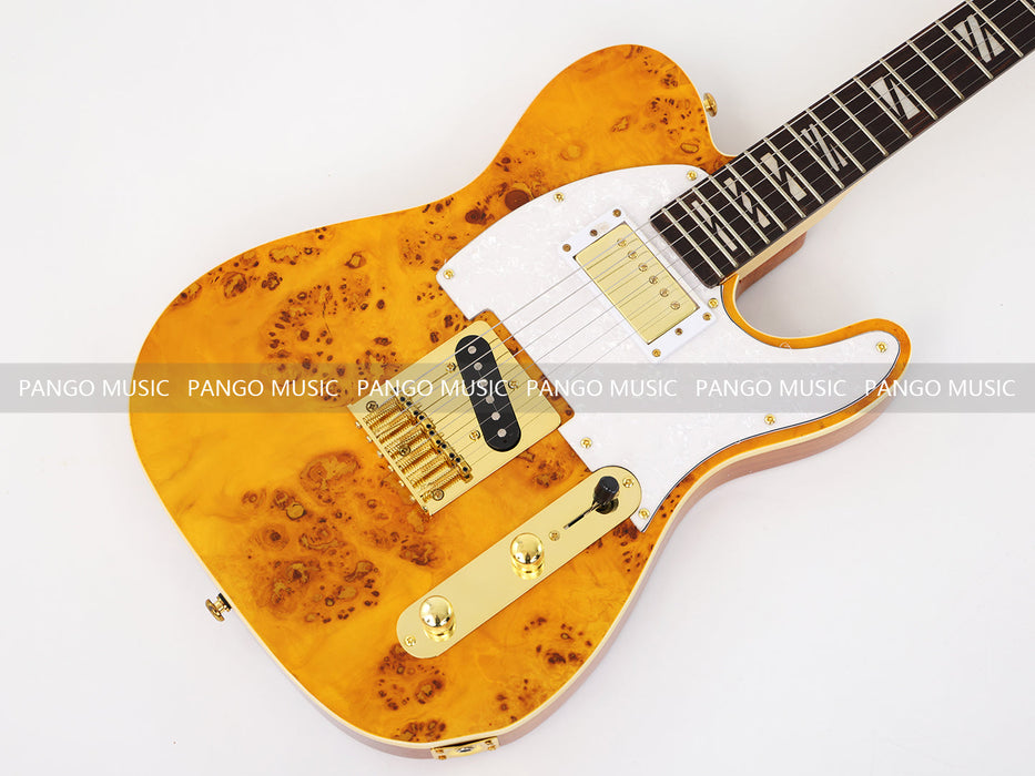 PANGO MUSIC TL Style Electric Guitar with Burl Maple Top (GKS-133)