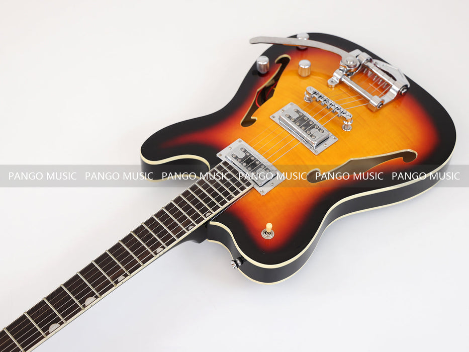 PANGO MUSIC TL Style Electric Guitar with Flamed Maple Top (GKS-059)