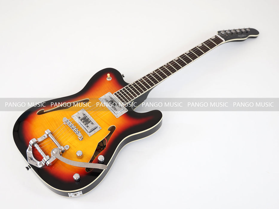 PANGO MUSIC TL Style Electric Guitar with Flamed Maple Top (GKS-059)