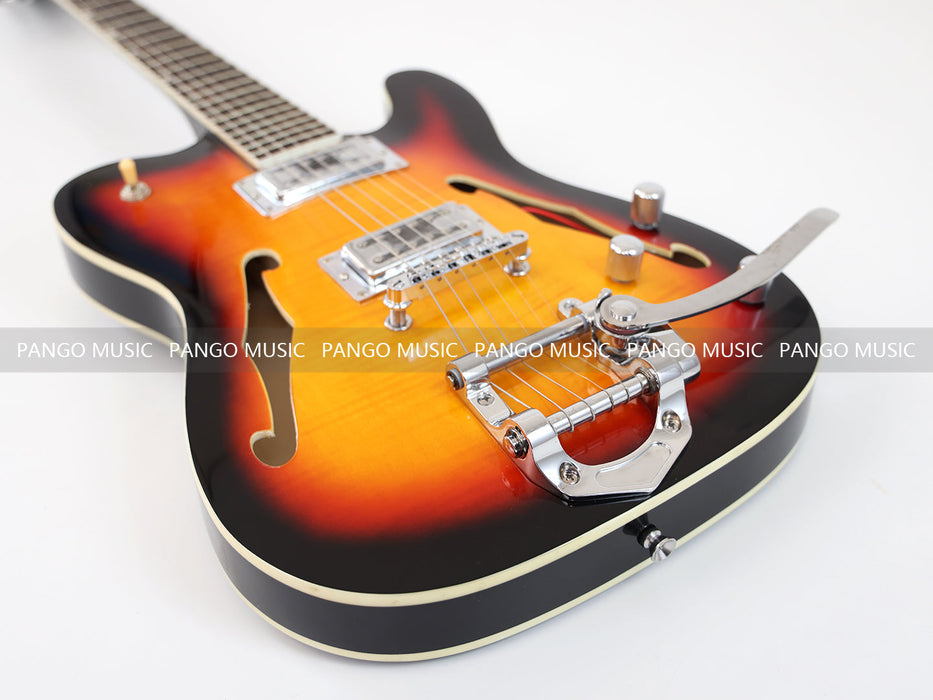 PANGO MUSIC TL Style Electric Guitar with Flamed Maple Top (GKS-059)