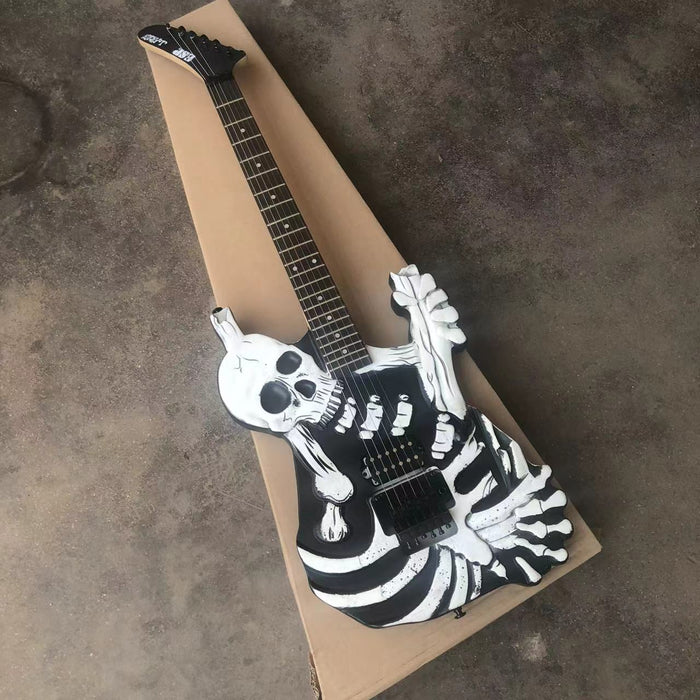 PANGO MUSIC White Skull Design Electric Guitar (PWS-527)