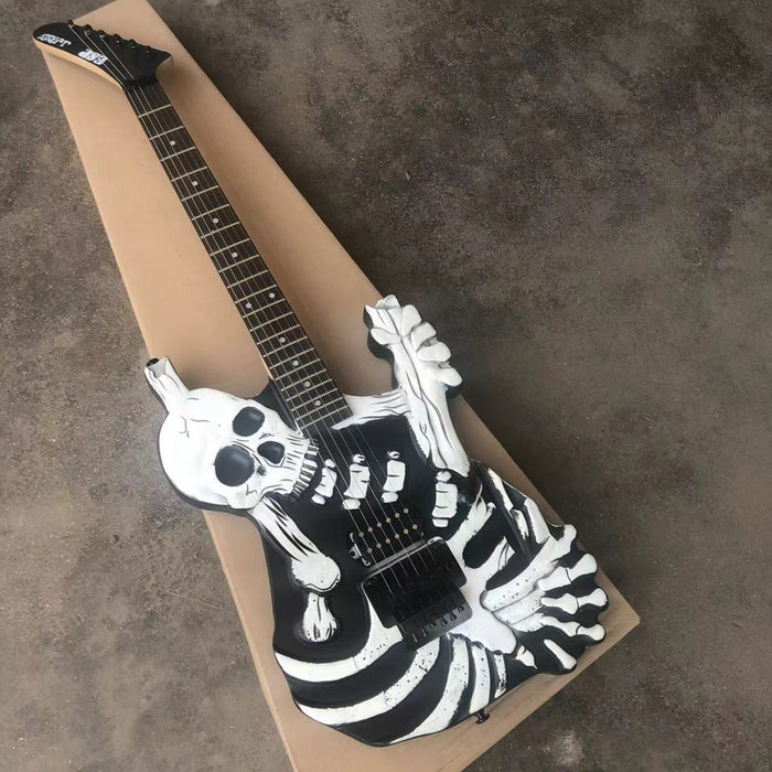 PANGO MUSIC White Skull Design Electric Guitar (PWS-527)