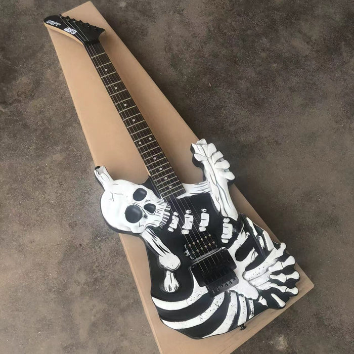 PANGO MUSIC White Skull Design Electric Guitar (PWS-527)