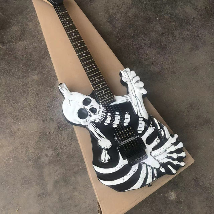 PANGO MUSIC White Skull Design Electric Guitar (PWS-527)